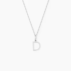 Pendentif Ionia Lettre Or Blanc