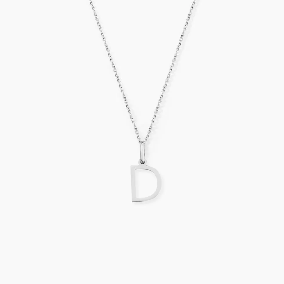 Pendentif Ionia Lettre Or Blanc