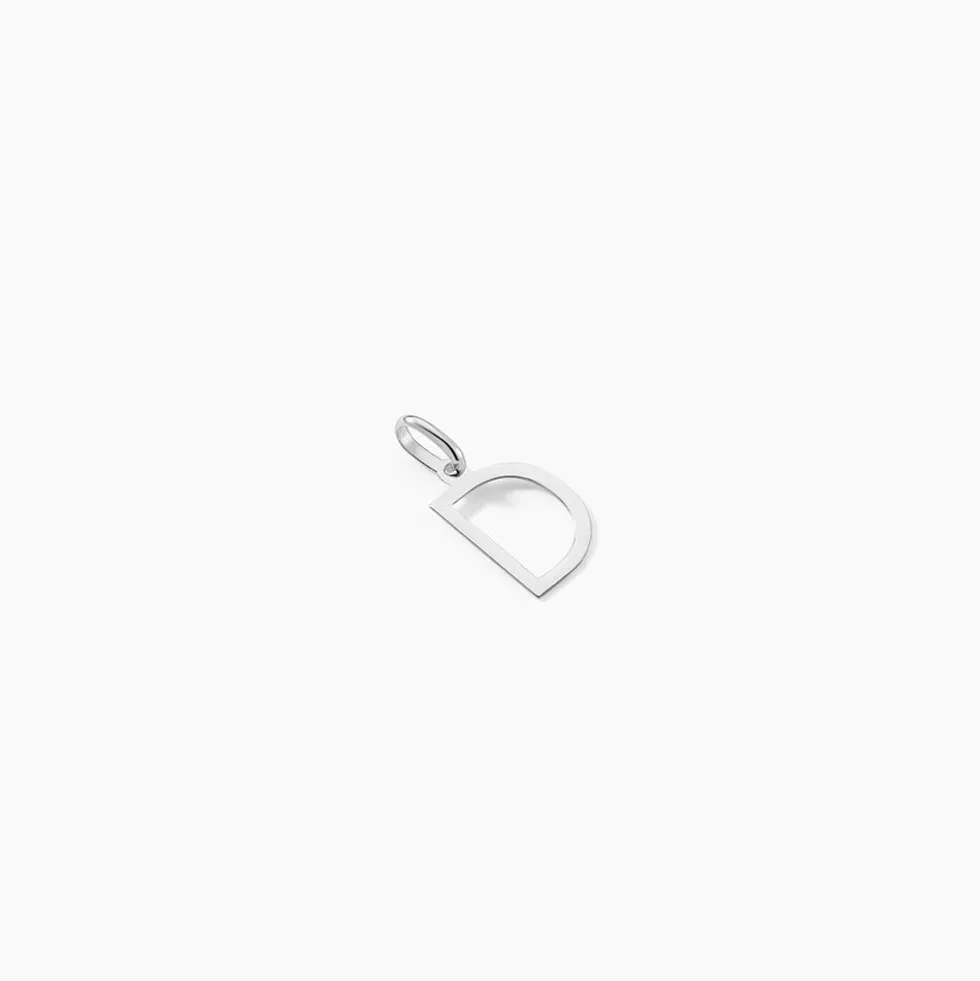 Pendentif Ionia Lettre Or Blanc