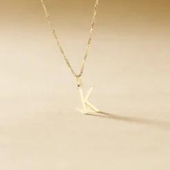 Pendentif Ionia Lettre Or Jaune