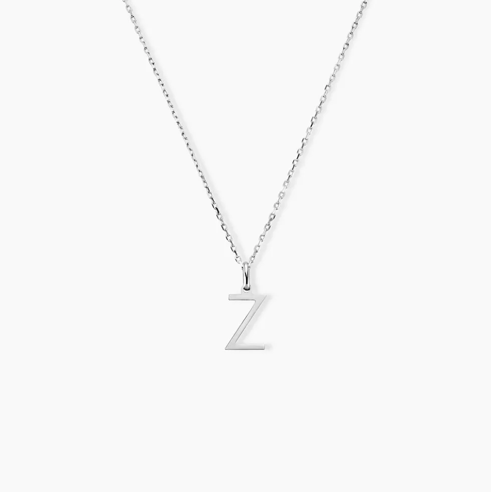 Pendentif Ionia Lettre Or Blanc