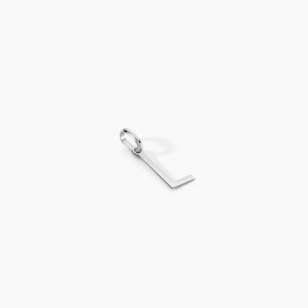 Pendentif Ionia Lettre Or Blanc