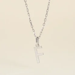 Pendentif Ionia Lettre Or Blanc