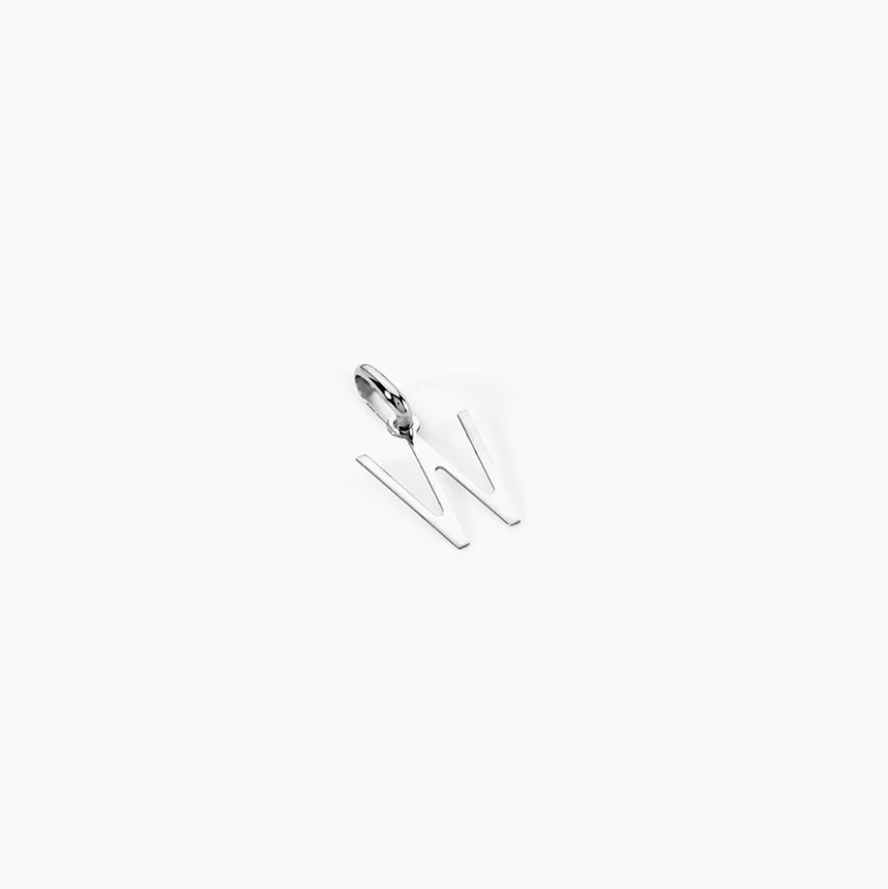 Pendentif Ionia Lettre Or Blanc