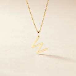 Pendentif Ionia Lettre Or Blanc