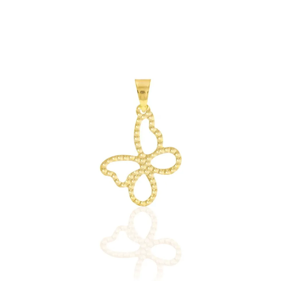 Pendentif Jaima Papillon Diamante Or Jaune