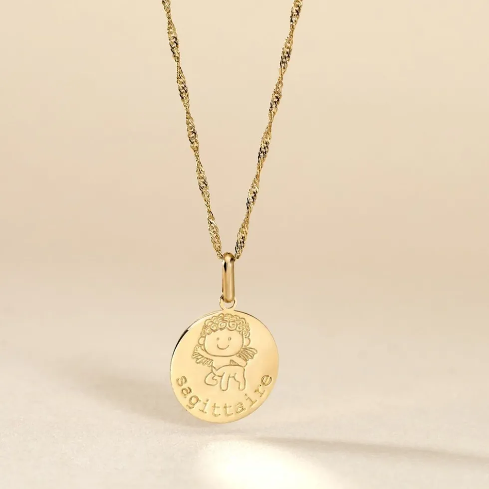 Pendentif Jannila Zodiaque Or Jaune