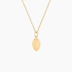 Pendentif Julius Sport Rugby Or Jaune