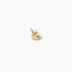 Pendentif Lettre G Or Jaune Oxyde