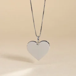 Pendentif Lisa Or Blanc