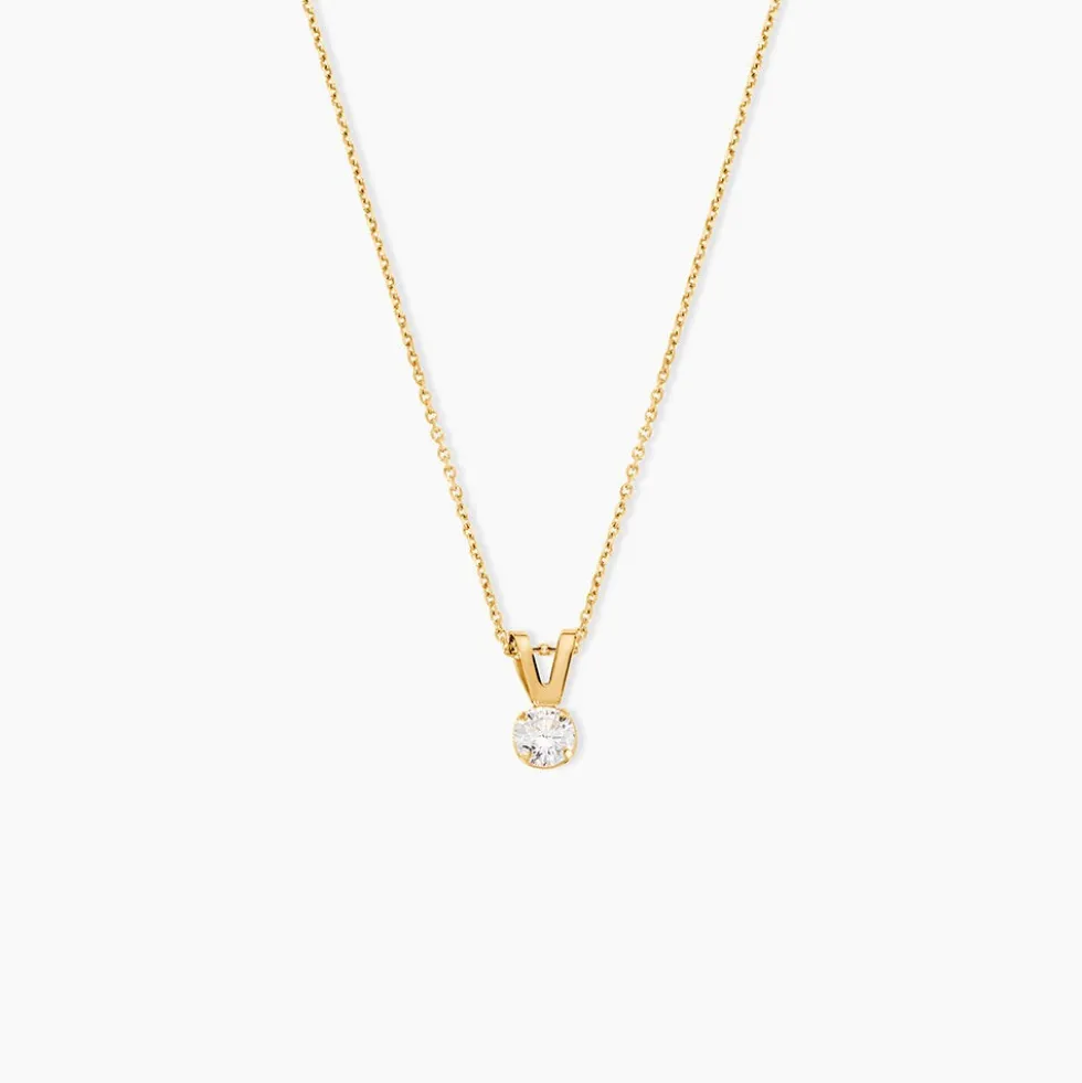 Pendentif Mabila Or Jaune Oxyde De Zirconium