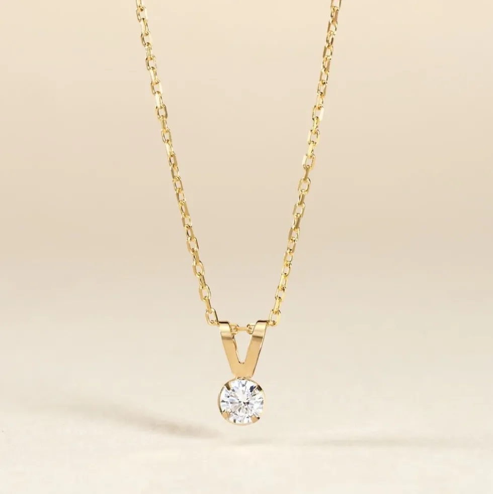 Pendentif Mabila Or Jaune Oxyde De Zirconium
