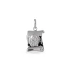 Pendentif Marie-colette Argent Blanc
