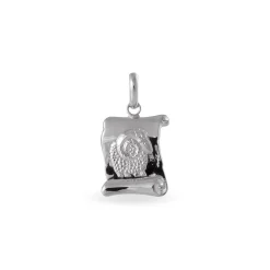 Pendentif Marie-colette Argent Blanc