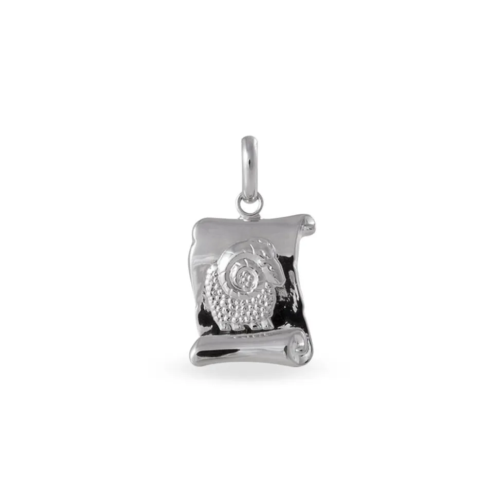 Pendentif Marie-colette Argent Blanc