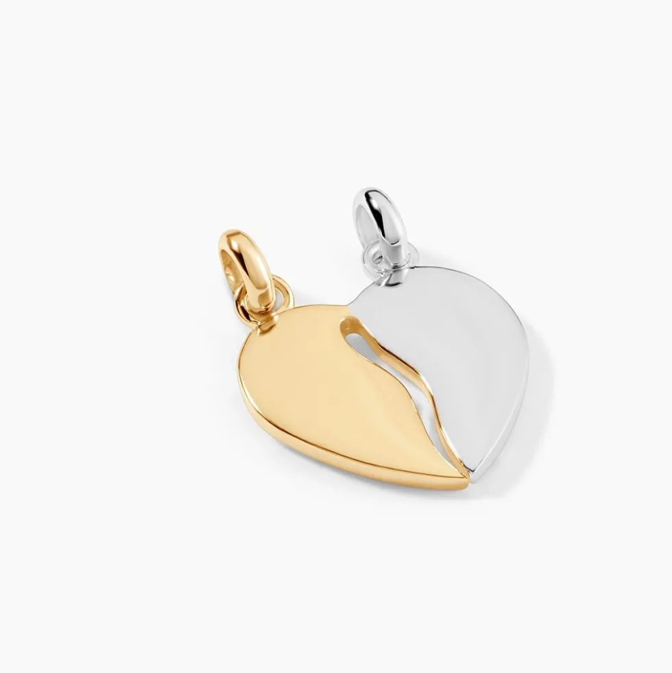 Pendentif Marie-stephanie Plaqué Or Bicolore