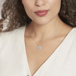 Pendentif Mayliss Argent Blanc