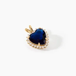 Pendentif Nelsa Plaqué Or Jaune Oxyde De Zirconium