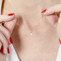 Pendentif One Or Blanc Diamant