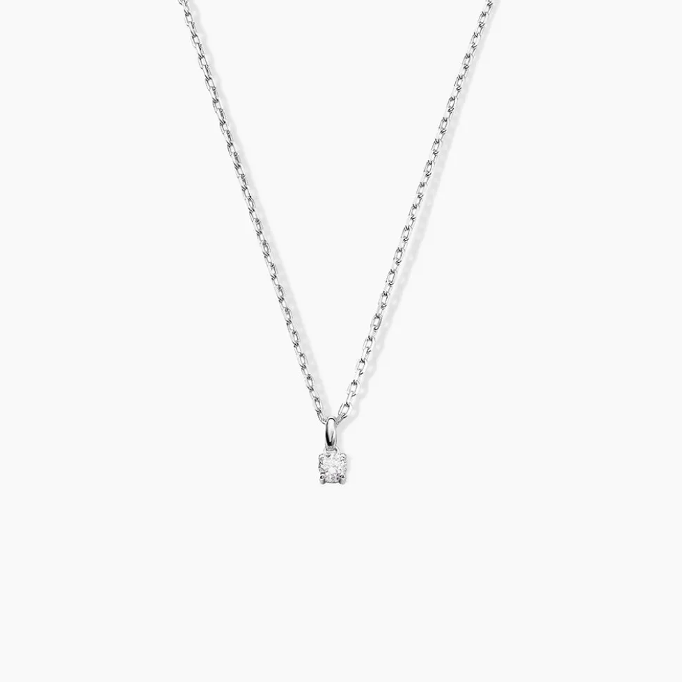 Pendentif One Or Blanc Diamant