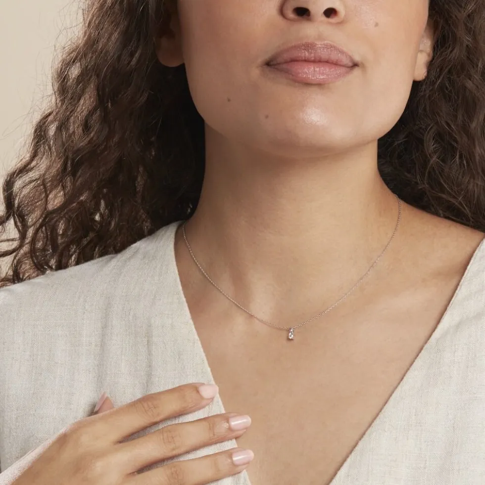 Pendentif One Or Blanc Diamant