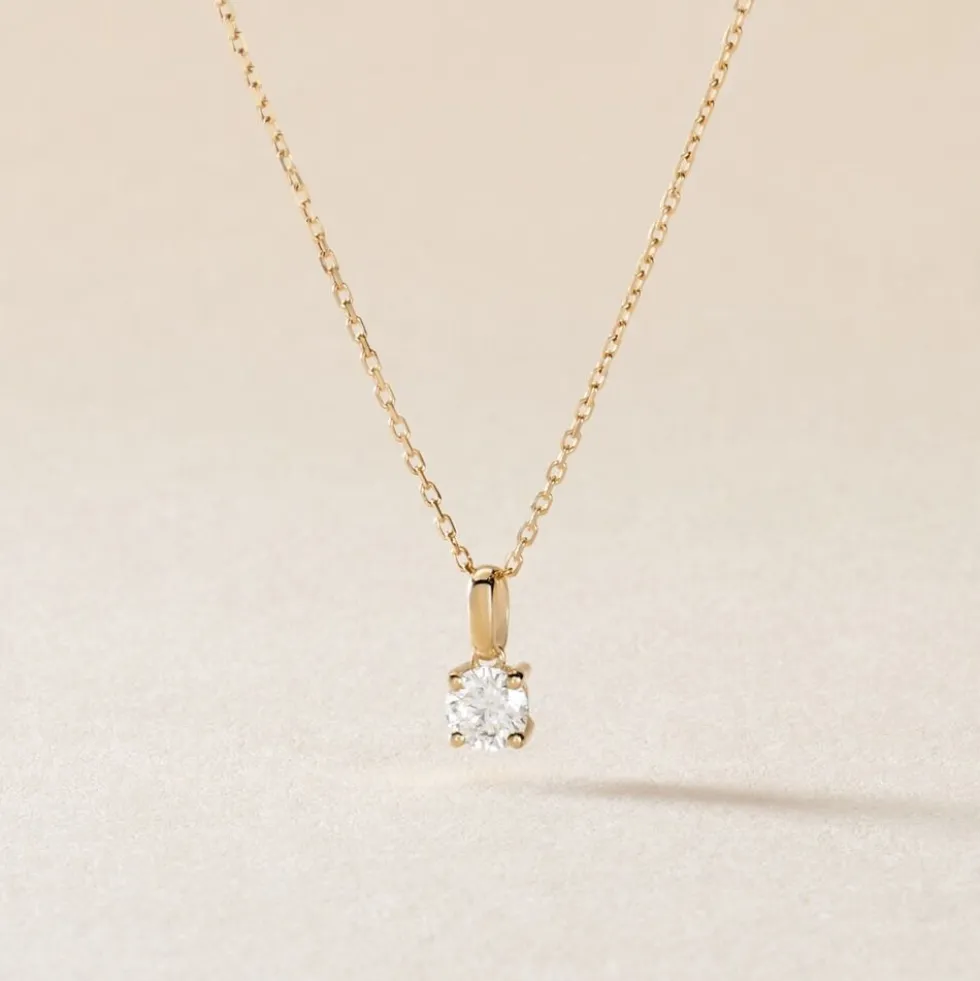 Pendentif One Or Jaune Diamant
