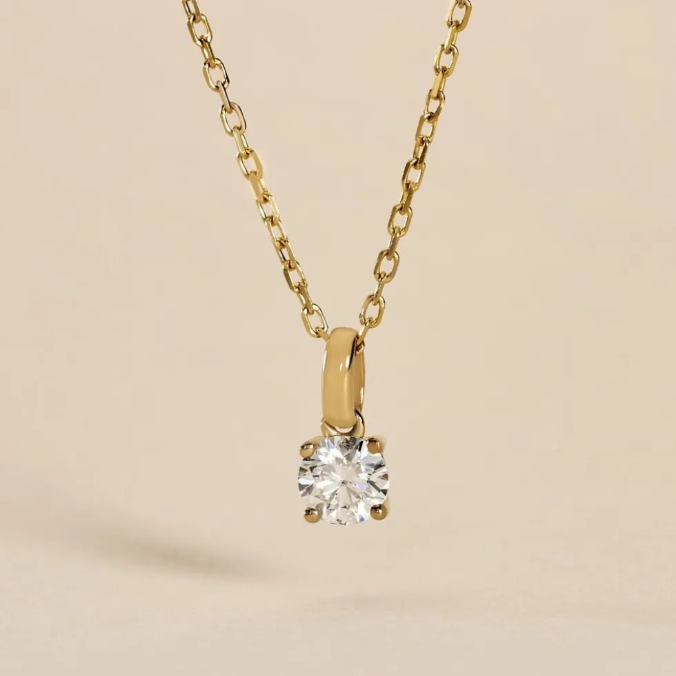 Pendentif One Or Jaune Diamant