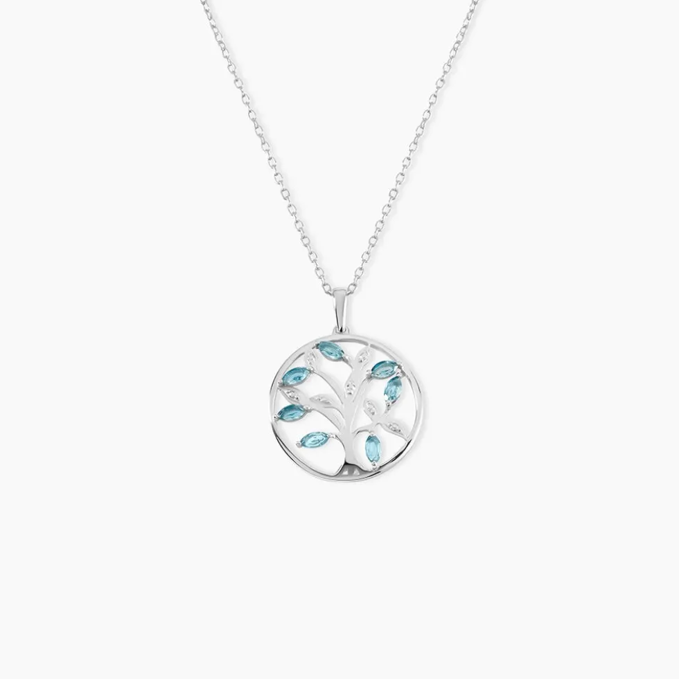Pendentif Or Blanc Godoleine Topazes