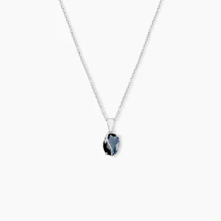 Pendentif Prudencia Or Blanc Saphir