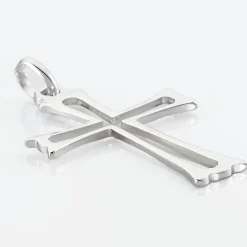 Pendentif Romayssa Argent Blanc