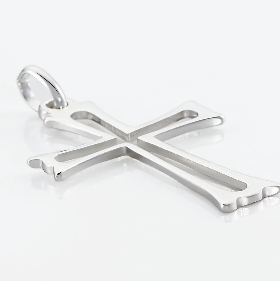 Pendentif Romayssa Argent Blanc