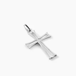 Pendentif Romayssa Argent Blanc