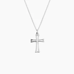Pendentif Romayssa Argent Blanc