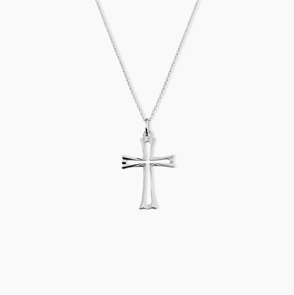 Pendentif Romayssa Argent Blanc