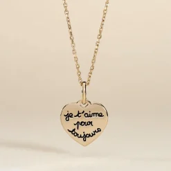 Pendentif Stephie Plaqué Or Jaune