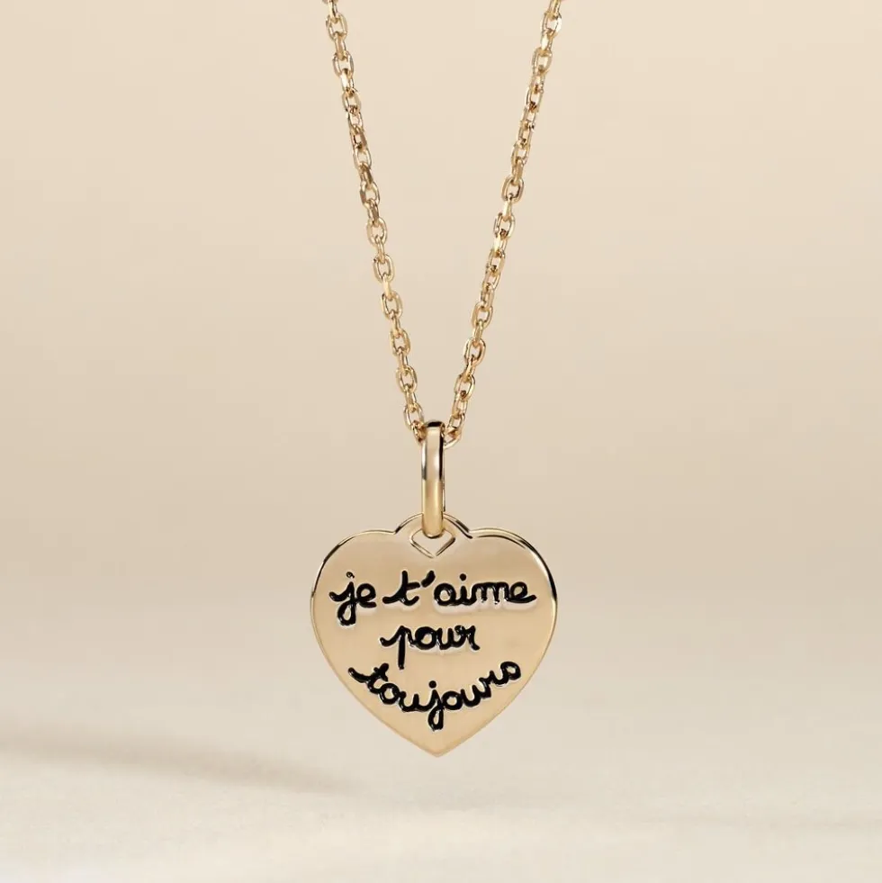 Pendentif Stephie Plaqué Or Jaune