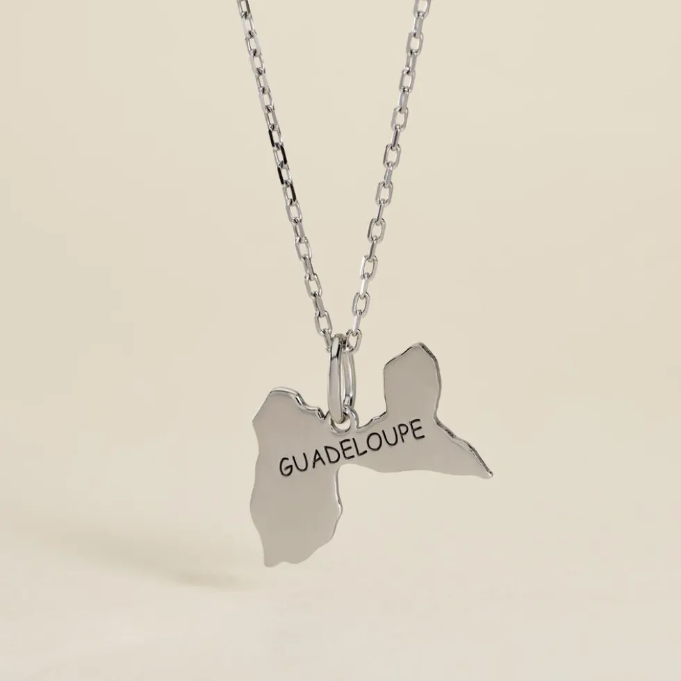 Pendentif Thea Argent Blanc