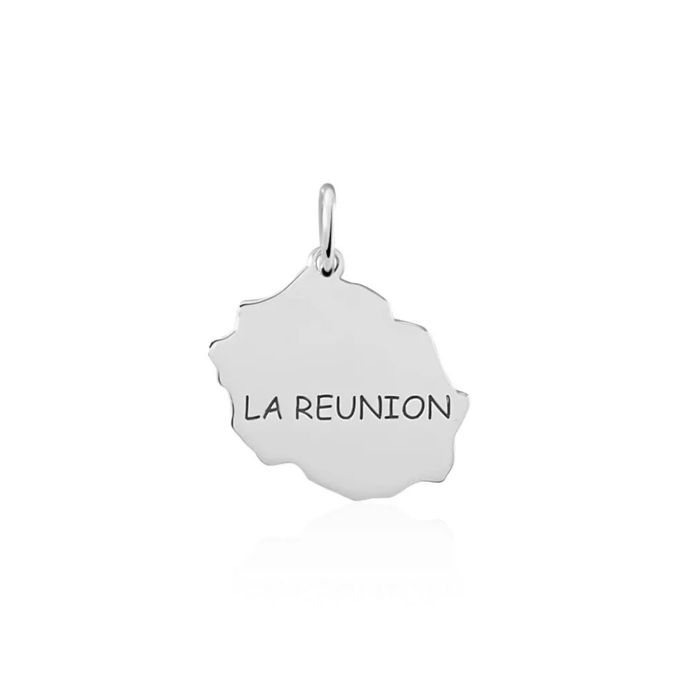 Pendentif Thea Argent Blanc