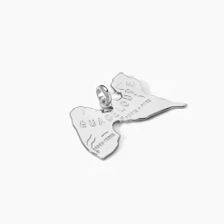 Pendentif Thea Argent Blanc