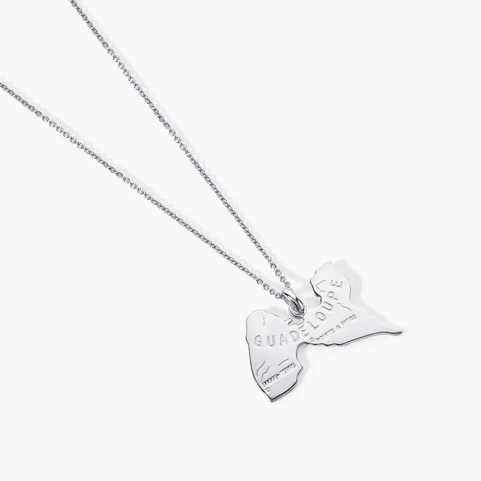 Pendentif Thea Argent Blanc