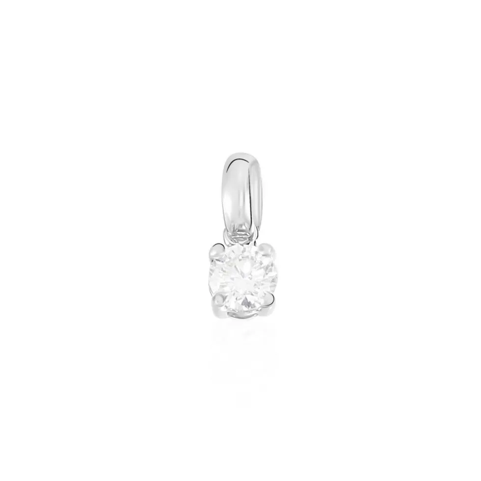 Pendentif Victoria Or Blanc Diamant