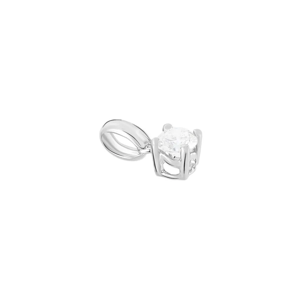 Pendentif Victoria Or Blanc Diamant