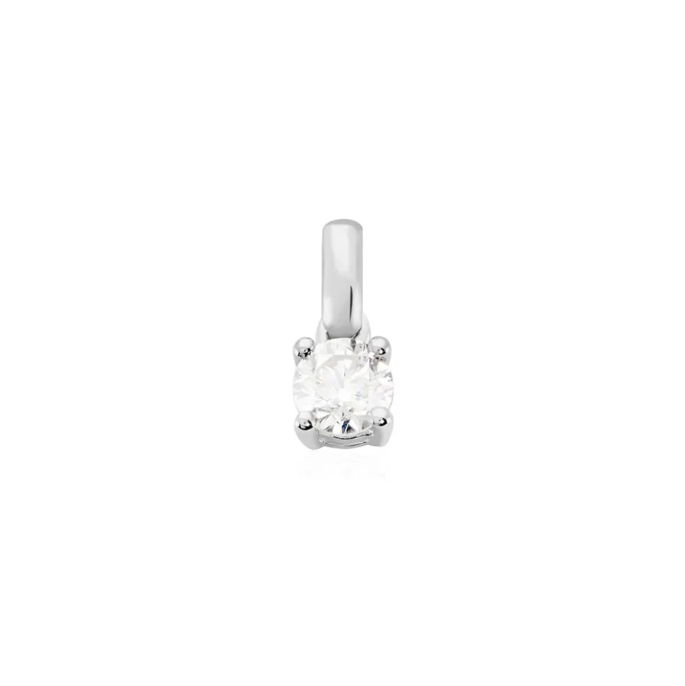 Pendentif Victoria Or Blanc Diamant