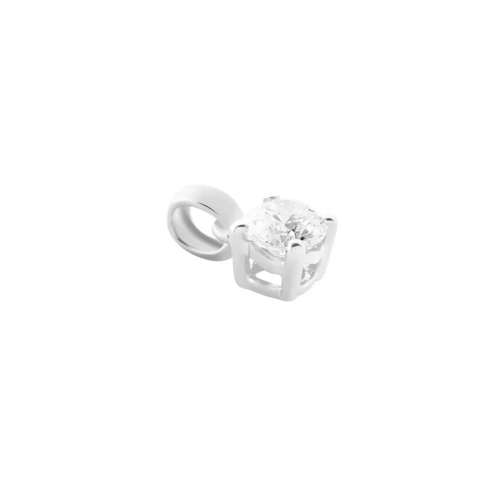 Pendentif Victoria Or Blanc Diamant