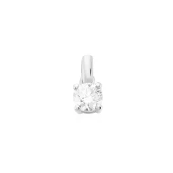 Pendentif Victoria Or Blanc Diamant