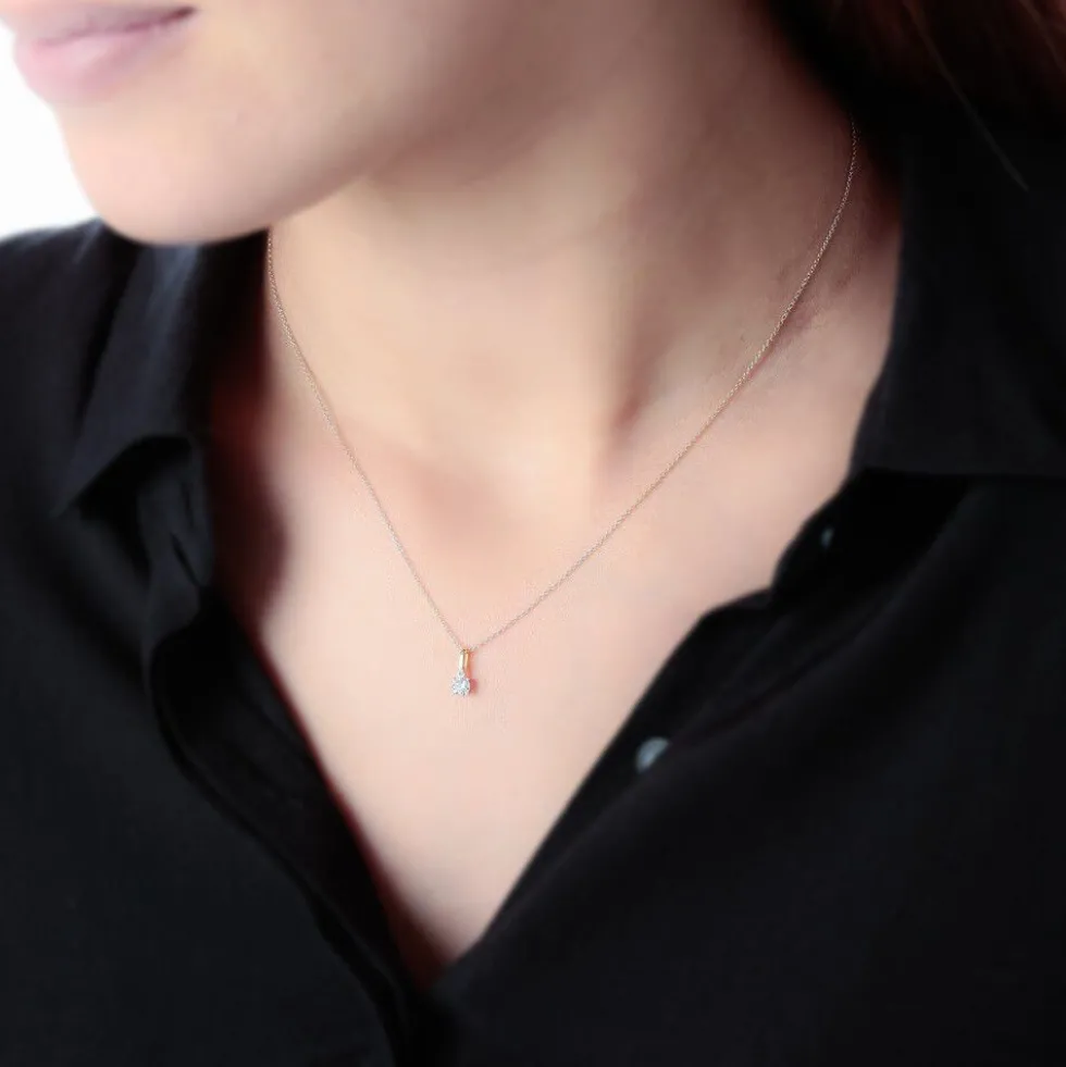 Pendentif Victoria Or Jaune Diamant