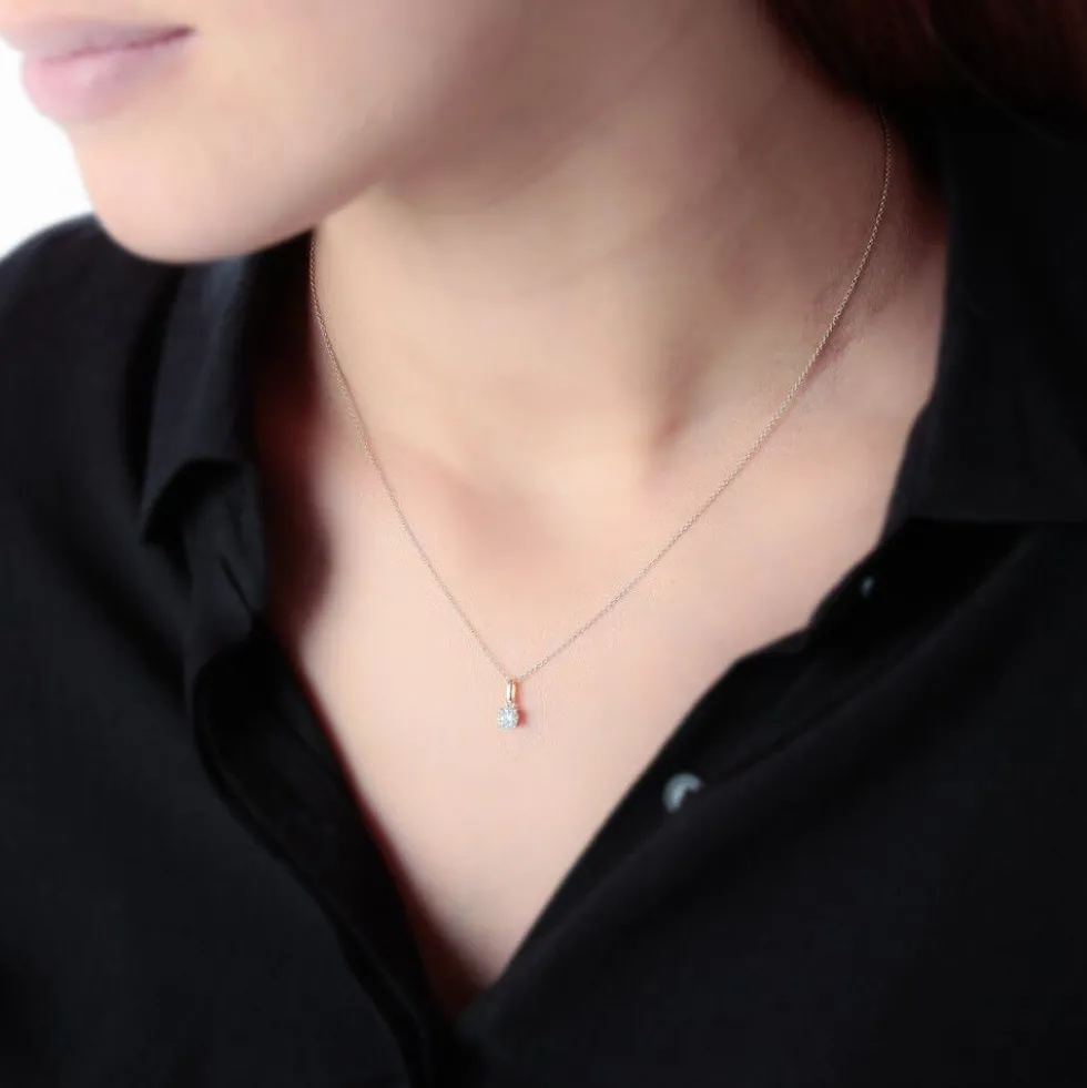 Pendentif Victoria Or Jaune Diamant