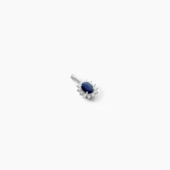 Pendentif Vladimir Or Blanc Saphir Diamants