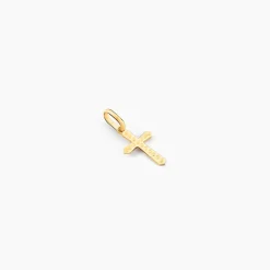 Pendentif Yola Croix Diamantee Or Jaune