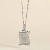 Pendentif Zodiaque Parchemin Argent Blanc